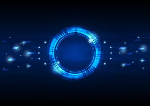 Digital circle Illustrazione stock