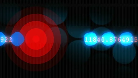 Digital circle loops Stock-Footage 96278483