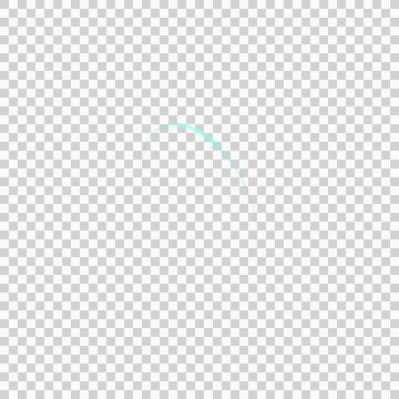 Digital circle ring and glowing halo simulation. Neon turquoise light strok.. Stockillustratie