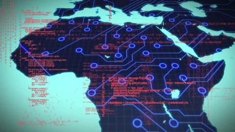Digital circuit and program codes Stock Footage 107685097