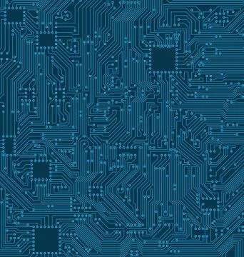 Digital Circuit Background. Texture of Processor, Motherboard Stock Illustration