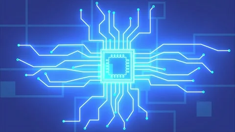 Digital Circuit Board Animation, circuit board animation, semiconductor pat.. 스톡 동영상 273104382