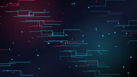 Digital circuit board data flow. Abstract technology background with light. Stock Footage 340373152