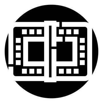 Digital circuit board maze pattern design concept Illustrazione stock