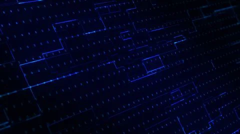 Digital Circuit board Technology Speed Lines Streaming Network LED Background Stock Illustration