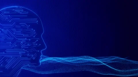 Digital Circuit Brain Waves Animation Stock Footage 315412454
