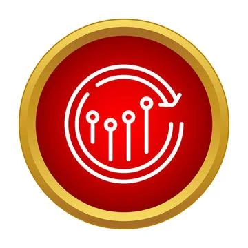 Digital circuit diagram updating process icon Stockillustratie