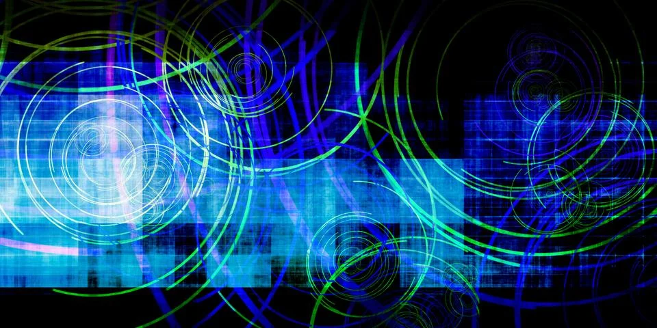 Digital Circuit Network Background For Technology Industry 스톡 일러스트