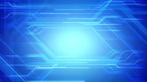 Digital Circuit Network Technology internet data space Background c Blue3 Stock Footage 147393999