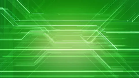 Digital Circuit Network Technology internet data space Background c Green2 Stock Footage 147397710