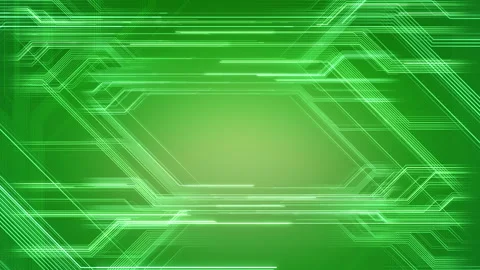Digital Circuit Network Technology internet data space Background c Green3 Vídeos de archivo 147398105