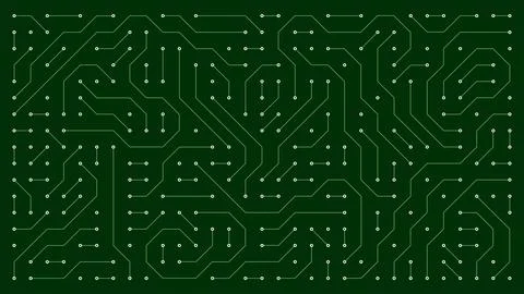 Digital Circuit Pattern Design, focusing on intricate structures and modern Illustrazione stock