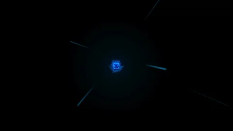 Digital circuit system tunnel loop to abstract tech circle technology Stock Footage 117176536