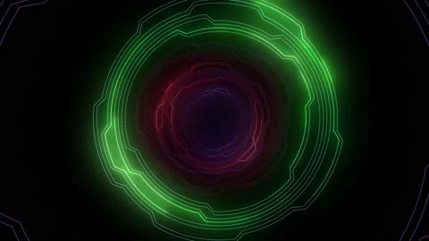 Digital Circuit Tunnel Network a RGB1 Vidéo 146364407