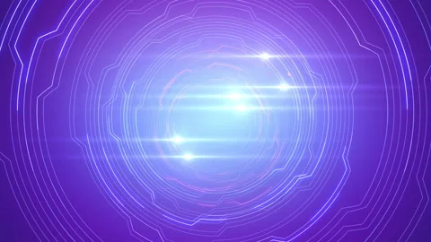 Digital Circuit Tunnel Network Technology internet data Background c Blue Red1 Stock-Footage 147408690