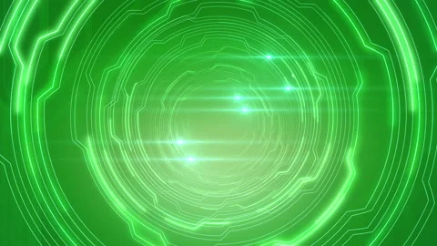 Digital Circuit Tunnel Network Technology internet data Background c Green1 Stock Footage 147409337
