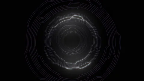 Digital Circuit Tunnel Network a White1 Stock Footage 146370704