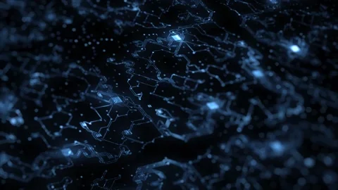Digital Circuits Electronic Cinematic Bokeh Stock Footage 224965945