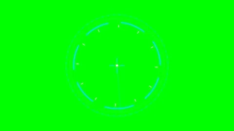 Digital circular loading animation element on a vibrant green background Stock Footage 340263397