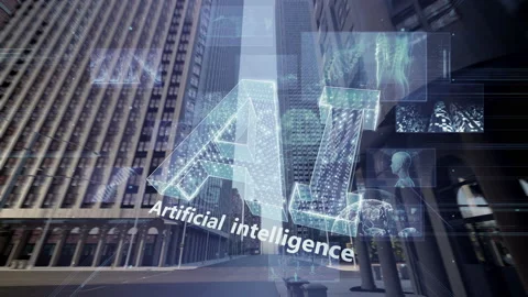 Digital City Cloud B3c4 Stock Footage 232680804