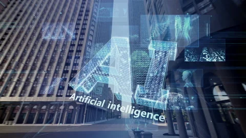 Digital City Cloud D2c3 Stock Footage 232681697