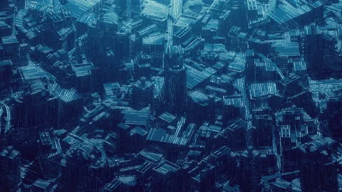 Digital City Color 스톡 동영상 144321984