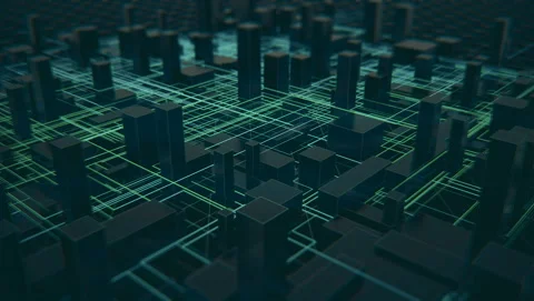 Digital City Connections Stock Footage 103209152