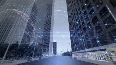 Digital City Grid A4c4 Stock-Footage 232683401