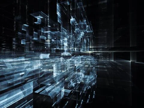Digital City Stock Illustration
