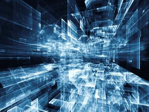 Digital City Stock Illustration