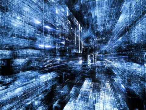 Digital City Stock Illustration