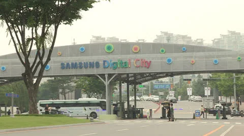 Digital City of Samsung Electronics Stock Footage 24866692