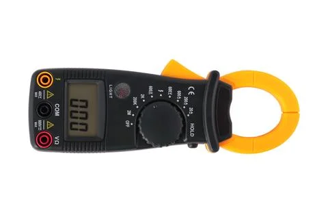 Digital clamp meter. Isolated Stock Photos