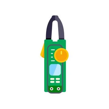 Digital clamp meter for measuring electrical current Stockillustratie