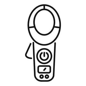 Digital clamp meter tool measuring electric current Stock Illustration