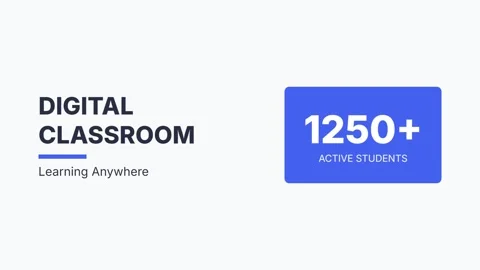 Digital Classroom Concept: Learning Anywhere and Modern Education Online Stock Footage 337502172