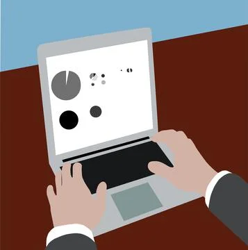 Digital classroom Internet education Internet space on laptop Stock Illustration