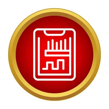 Digital clipboard displaying business data analysis graph icon Illustrazione stock