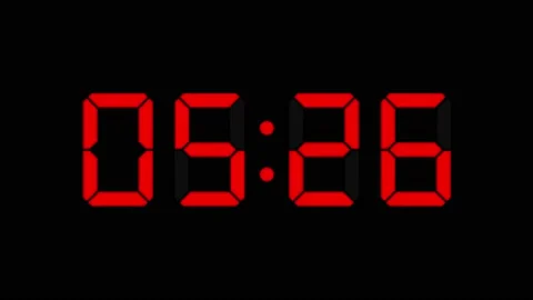 Digital clock 30 seconds count up stopwa... | Stock Video | Pond5