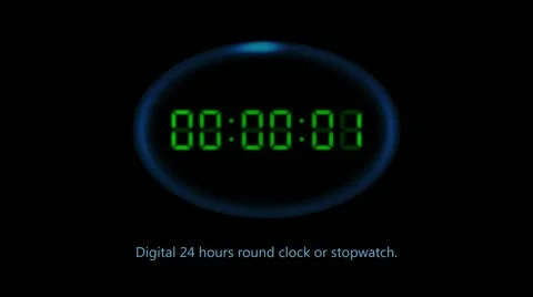 Digital Clock Stock After Effects