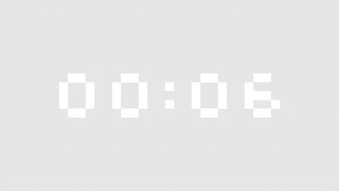 Digital Clock (Alpha Channel) 4K Stock Footage 303408463