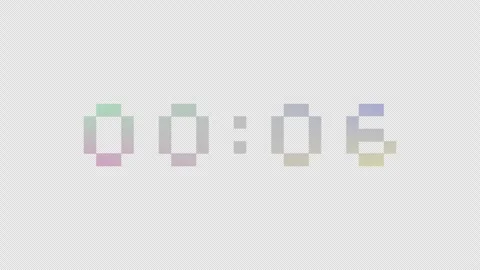 Digital Clock (Alpha Channel) 4K Stock Footage 307682024