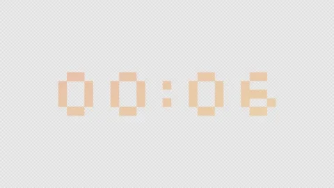 Digital Clock (Alpha Channel) 4K Stock Footage 308577243