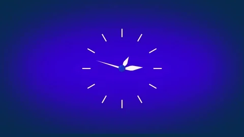 Digital clock animation with flame hand. Digital clock modern time display... Stock Footage 337569216