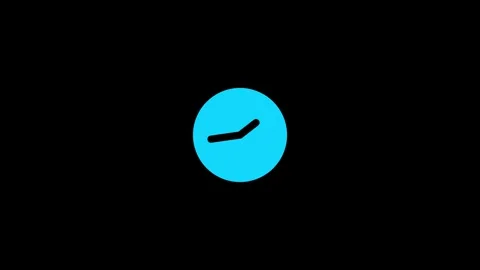 Digital Clock With Circular Arrow Design Stock Footage 331756328