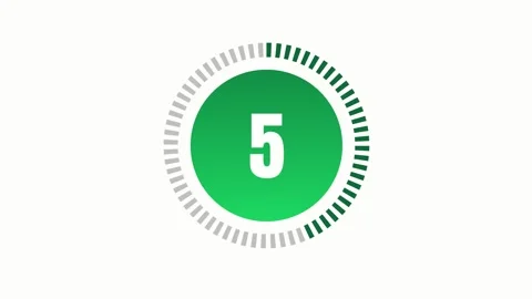 Digital Clock Countdown 4K White Background Footage Stock Footage 317012981