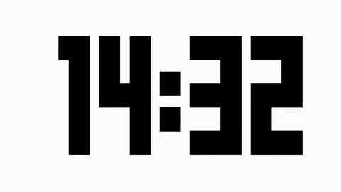 Digital clock countdown Video stock 78208604