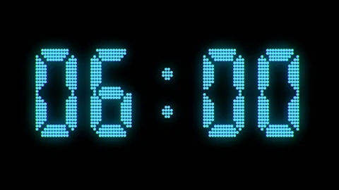 Digital clock countdown Stock-Footage 101793848