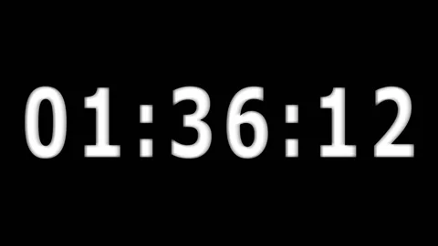 Digital clock countdown Vidéo 101794002