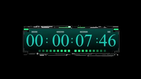 Digital Clock Countdown Timer with LCD D... | Stock Video | Pond5